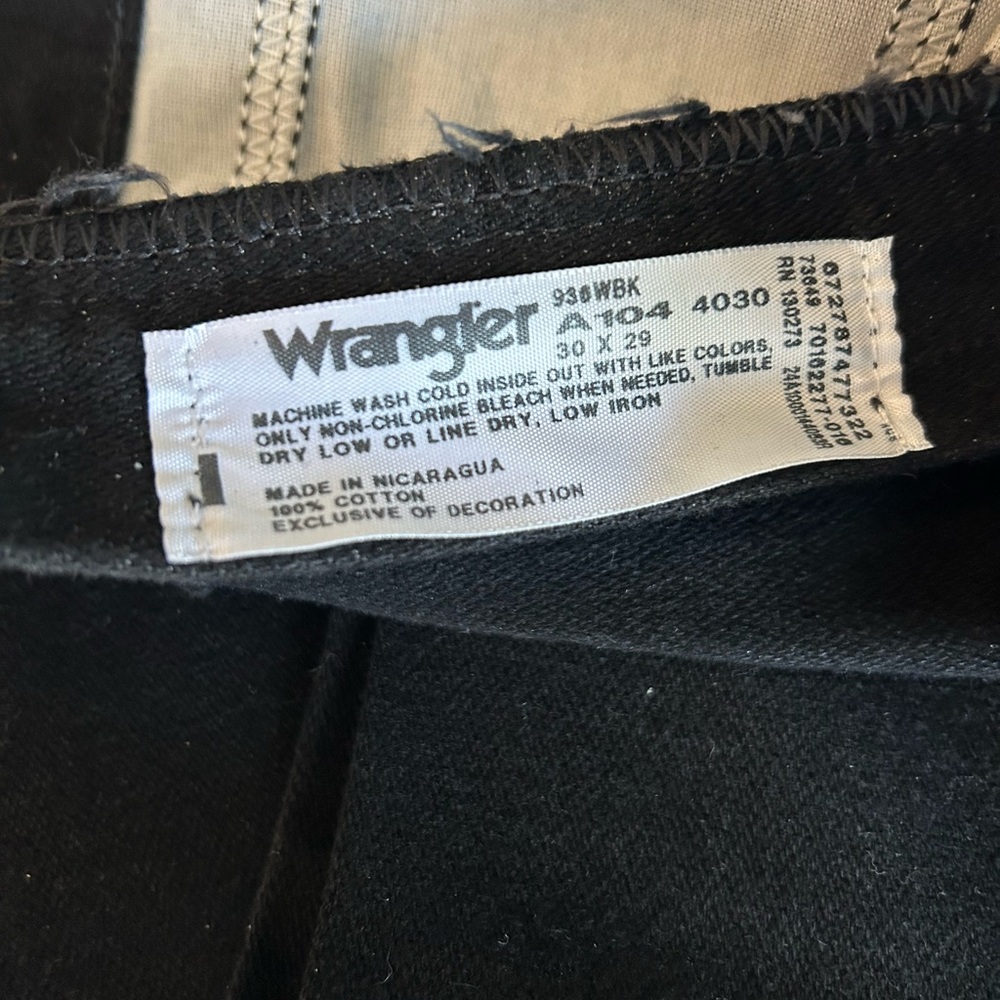 Retro Wrangler Black Jeans